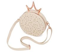 Loungefly Sac à main Ultimate Princess Disney – Couronne en métal – Beige – Polyuréthane