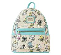 Loungefly Sanrio Hello Kitty Tattoo All Over Print Womens Double Strap Shoulder Bag Purse