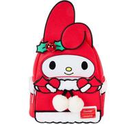 Loungefly | Sanrio - My Melody mini-sac à dos | Noël | pompon | rouge-blanc