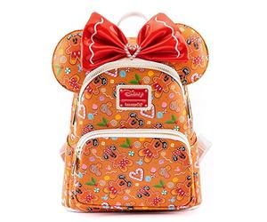 Loungefly, Set Mochila + Diadema orejas Mickey Minnie Gingerbread Disney 26cm Femme, Multicolore, Taille unique