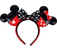 Loungefly Valentines Ears Headband Mickey Minnie Disney, accessoires de cheveux pour femmes, multicolore, taille unique