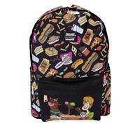 Loungefly Scooby-Doo Snacks Sac à dos pleine grandeur en nylon imprimé, multicolore
