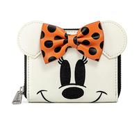 Loungefly WDWA1753 DISNEY GHOST MINNIE GLOW IN THE DARK COSPLAY ZIP AROUND WALLET