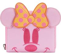 Loungefly WDWA2266 DISNEY PASTEL GHOST MINNIE GLOW IN THE DARK ZIP AROUND WALLET