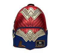 Loungefly Wonder Woman DC Comics Sac bandouli re double sangle pour femme, Rouge, Medium