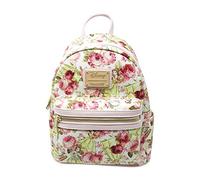 Loungefly X beauté et la Bête Impression Floral Caractère faux cuir Mini sac à dos