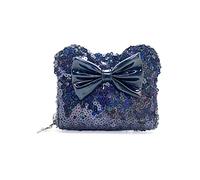 Loungefly X LASR Exclusive Disney Celestial Dreams Black Holographic Sequin Minnie Zip Wallet - Mignon Wallets Fashion Cosplay Disneybound, Multicolore/Vagues de la mer (Ocean Tides), Standard