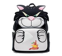 Loungefly X LASR - Mini sac à dos Disney Cendrillon Lucifer - Mode Cosplay Disney, noir, Small