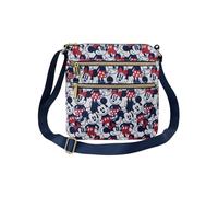 Loungefly x Mickey and Minnie Mouse Navy Nylon Crossbody Purse