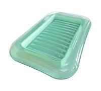 Lounger De Lit De Piscine Gonflable, Jumbo Lilo Avec Oreiller Géant, Piscine De Bronzage Des Bains De Soleil, 170x110x25cm, Portable Facile À Nettoyer Pour Le Lac D'été De Vacances En Camping En Plein