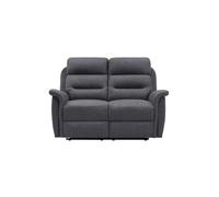 Canapé de Relaxation 2 places en Tissu Gris LEON - Gris foncé