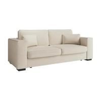LOUNGITUDE Canapé Droit Fixe 3 Places BELAMI en Tissu