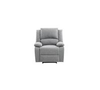 LOUNGITUDE - Fauteuil de Relaxation Manuel en Tissu - Gris Clair