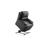 LOUNGITUDE Fauteuil Relaxation releveur électrique Simili Cuir DETENTE - Noir