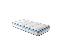 LOUNGITUDE Matelas Gel Fresh en Mousse à mémoire de Forme MemoryTex + Mousse Frozen Gel 90 X 190-24cm d'épaisseur