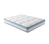 LOUNGITUDE OBED - Matelas en Mousse à mémoire de Forme MemoryTex + Mousse Frozen Gel - 180x200