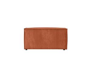 LOUNGITUDE - Pouf en Velours côtelé Terracotta