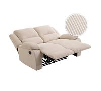 LOUNGITUDE RELAXXO - Canapé de Relaxation Manuel 2 Places Leo en Velours côtelé