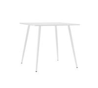 Table à manger carrée SQUARE en métal blanc - 80x80 cm