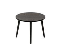 Table basse ronde KANOPE en bois - ? 50 cm - Noir