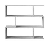 LOUNGITUDE - TAMY - Etagère basse de 3 niveaux - Béton - L110 x P25 x H97cm