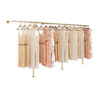 Lounka Porte-Manteau Mural pour Magasin de vêtements,cintres Personnalisables,Tube Rond en métal,Porte-vêtements pour Magasin de vêtements,présentoir de vêtements de Boutique créative