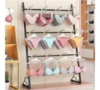 Lounka Support d'île de Lingerie,Support de sous-vêtements de Magasin de vêtements,présentoir de Soutien-Gorge de Short de Magasin de détail,Organisateur de Cintre de vêtement au Sol pour l'exposit