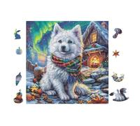 Loup 100 Pièces Puzzle pour Ado en Voitureton Anti-Déchirure Facile Débutant Jeu De Société Soirée Entre Amis Cadeau Anniversaire Petit Prix 28x28cm