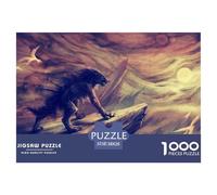 Loup 1000 Pieces Animaux artistiques Jigsaw Puzzles for Adults Challenging Game Stress Relieving Entertainment Cultivate The Spirit of Teamwork for Adults and Kids, Age 12 Years Up 38x26cm/1000pc