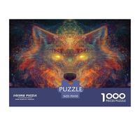 Loup 1000 Pièces Puzzles pour Adultes,Coloré de Fantasy Wildlife Un Jeu De Dexérité Très Difficile Puzzle Jeu Éducatif Et Stimulant 70x50cm/1000pcs