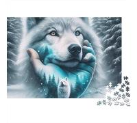 Loup 300 Piece Chromatique Autre Royaume Puzzle en Bois - Jeu Cérébral, Plaisir Éducatif & Décoration Maison Apaisante (Activité en Groupe, 12 Ans+)