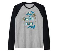 Loup à fourrure Therian Pride Wild & Free Manche Raglan