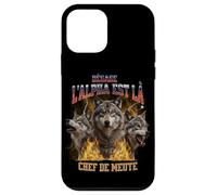 Loup Alpha Bootleg Chef de Famille Cadeau Homme fête pères Coque pour iPhone 12 Mini