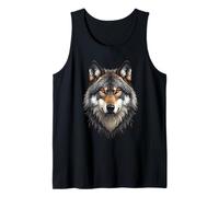 Loup Alpha, Chef de Loup Solitaire, Design Graphique Guerrier Débardeur