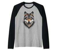 Loup Alpha, Chef de Loup Solitaire, Design Graphique Guerrier Manche Raglan