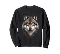 Loup Alpha, Chef de Loup Solitaire, Design Graphique Guerrier Sweatshirt