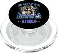 Loup Alpha Go Away Kitten Dont See Daddy Werewolf Meme PopSockets PopGrip pour MagSafe