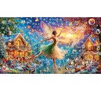Loup-and-Sunflowers-Fantasy-Art Puzzle pour Adultes: 1000 Pièces en Carton Recyclé pour la Décoration 75x50cm/1000pcs