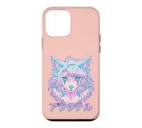 Loup Animal Fille Mignon Anime Manga rétro Japon Furries Coque pour iPhone 12 Mini