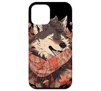 Loup Automne Saison Feuilles d'automne Thanksgiving Coque pour iPhone 12 Mini