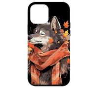 Loup Automne Saison Feuilles d'automne Thanksgiving Coque pour iPhone 12 Mini