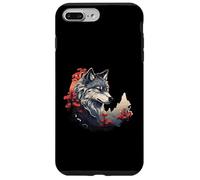 Loup avec forêt rouge et lune Coque pour iPhone 7 Plus/8 Plus