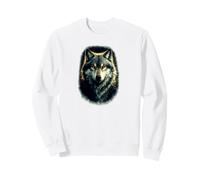 Loup avec Yeux percés en Ambre Sweatshirt