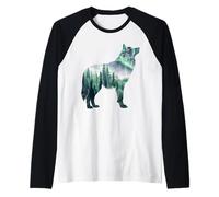Loup Blanc Arctic Wolves Amoureux des Animaux aurores boréales Manche Raglan