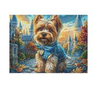 Loup blanc forêt de fleurs faune sauvage nature sauvage belle majestueuse Puzzles 500 Pièces Pour Adultes Educa Divertissant Décoration Intérieure Famille Challenge Réflexion Assemblage Amusant 500 PC