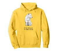 Loup blanc Je ne suis pas antisocial Je suis Unique Esprit Libre Sweat à Capuche