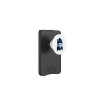 Loup Blanc Portant Un Bonnet et Une écharpe en Hiver, Animal Arctique PopSockets PopWallet pour MagSafe