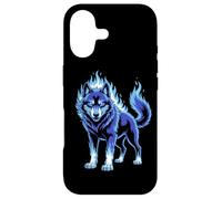 Loup Bleu Mystique Flamboyant Esprit Sauvage Coque pour iPhone 17