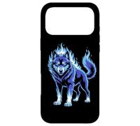 Loup Bleu Mystique Flamboyant Esprit Sauvage Coque pour iPhone 17 Pro Max