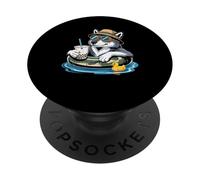 Loup Boba Perle Thé au Lait Loups PopSockets PopGrip Adhésif